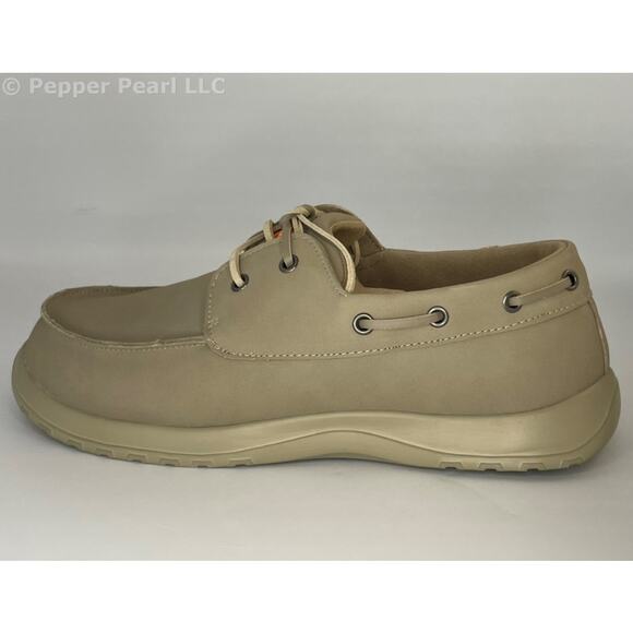 Deck Shoe Cruise Oiled Nubuck EVA Khaki Men's Size 8 Women's 10 Soft Science - Picture 3 of 9